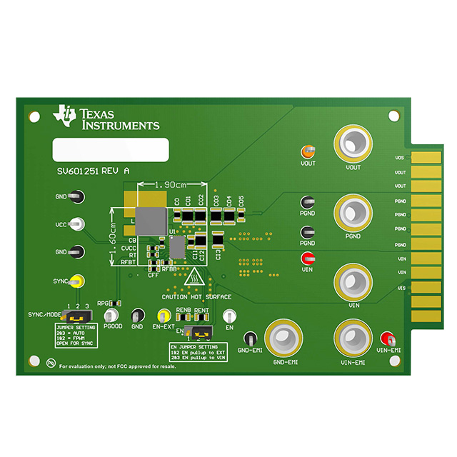 EVAL BOARD FOR LM73606 EVAL BOARD FOR LM73606