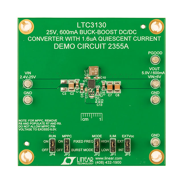 EVAL BOARD FOR LTC3130 EVAL BOARD FOR LTC3130