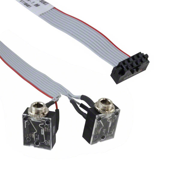 12 8-PIN LATCH/TWO 3.5MM AUD, 12 8-PIN LATCH/TWO 3.5MM AUD,