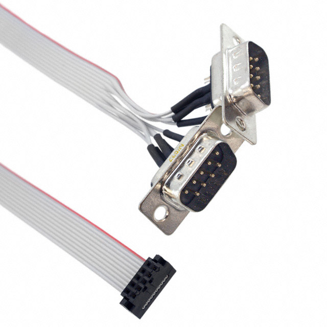 12" 10-PIN 2 MM TO 2 5-PIN D-SUB 12" 10-PIN 2 MM TO 2 5-PIN D-SUB