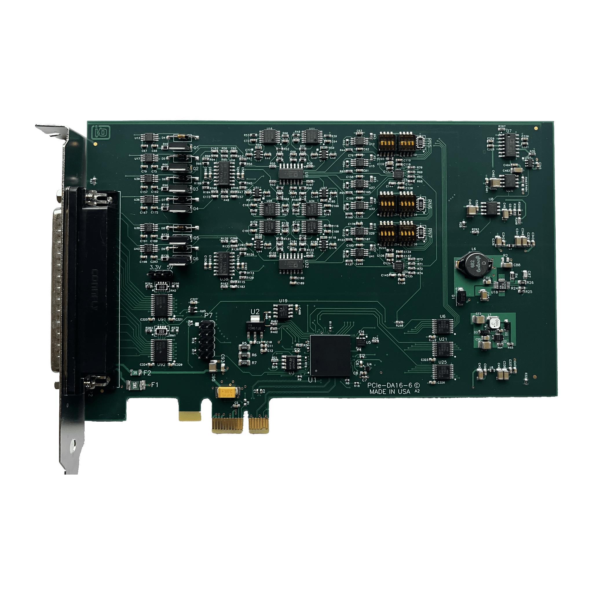 PCIe 6-ch 16-bit AO V/4-20mA