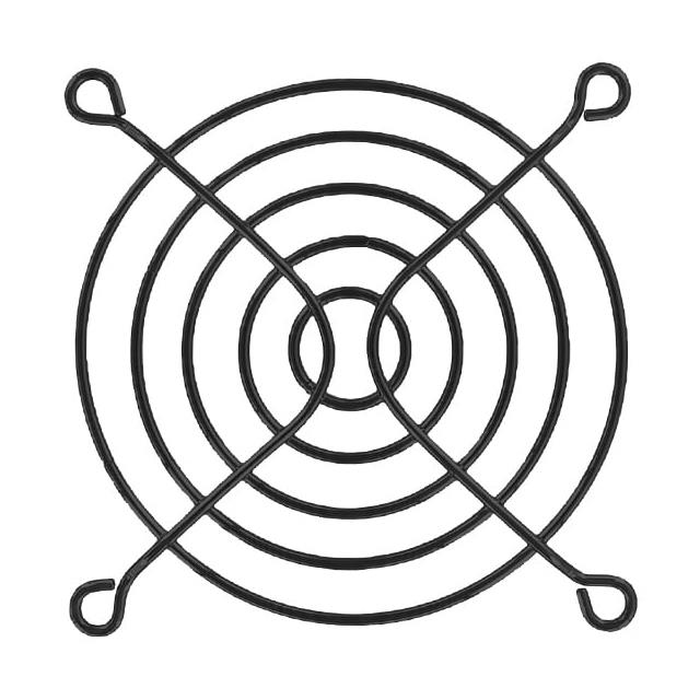 FAN GUARD 80MM METAL BALCK