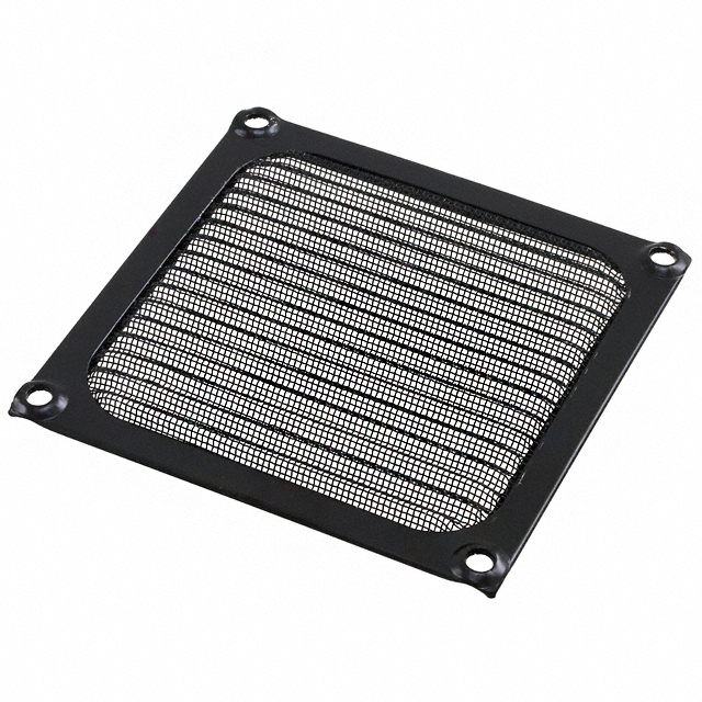 FAN FILTER ANODIZED BLACK 92MM