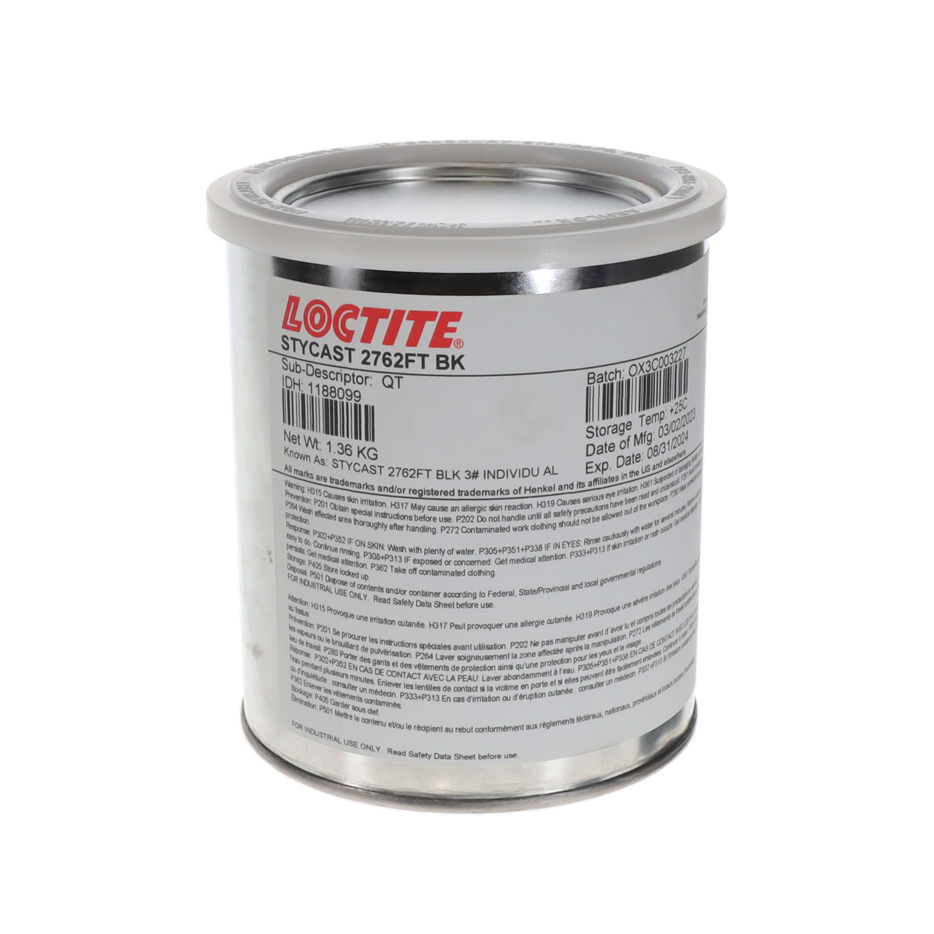 STYCAST 2762FT BLK 3# INDIVIDUAL STYCAST 2762FT BLK 3# INDIVIDUAL