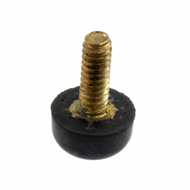 FOOT CYLINDRICAL 0.374" DIA BLK