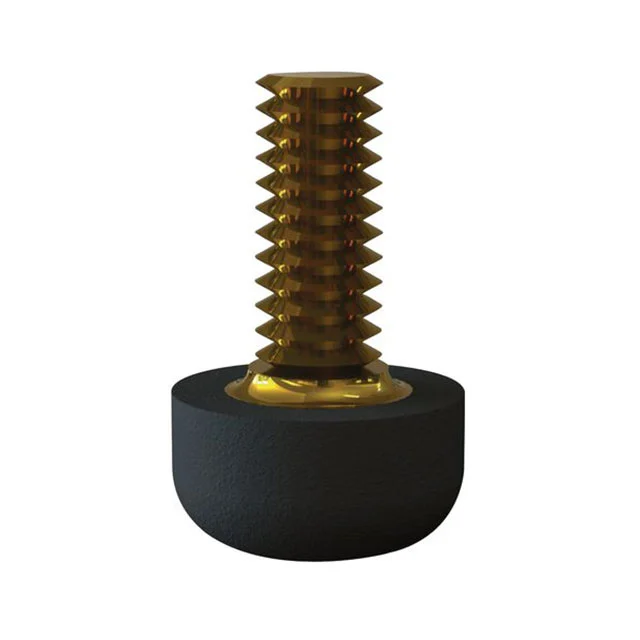 FOOT CYLINDRICAL 0.374" DIA BLK