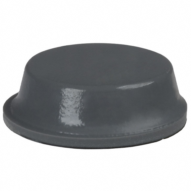 BUMPER CYLINDRICAL 0.5" DIA GRY