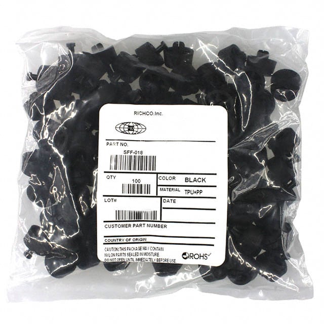 FOOT CYLINDRICAL 0.787" DIA BLK