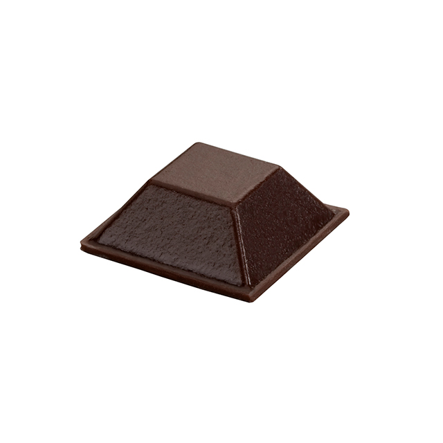 BUMPER .81" SQUARE X .3" BRN