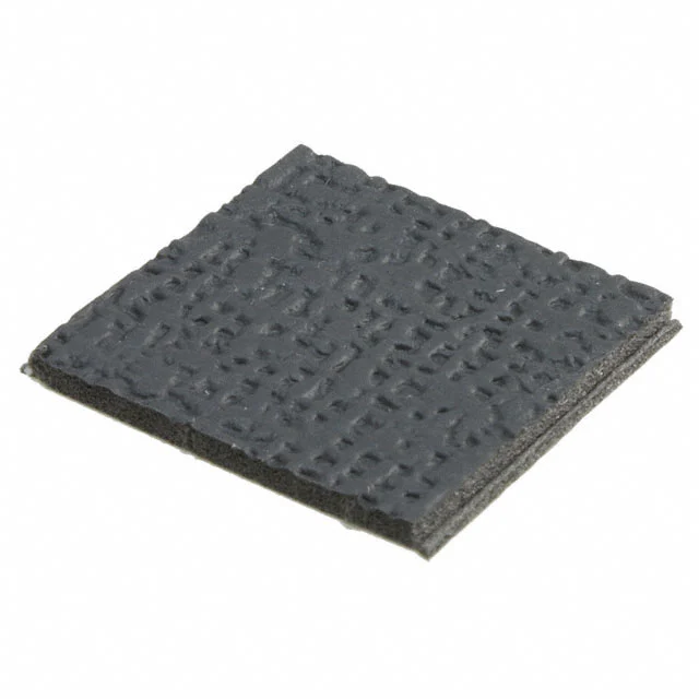 BUMPER SQUARE 0.5"L X 0.5"W BLK