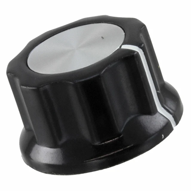 KNOB FLUTED W/SKIRT 0.250" PLAST KNOB FLUTED W/SKIRT 0.250" PLAST