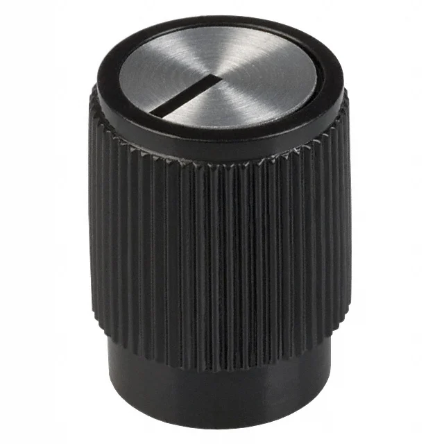 KNOB KNURLED 0.125" PLAST