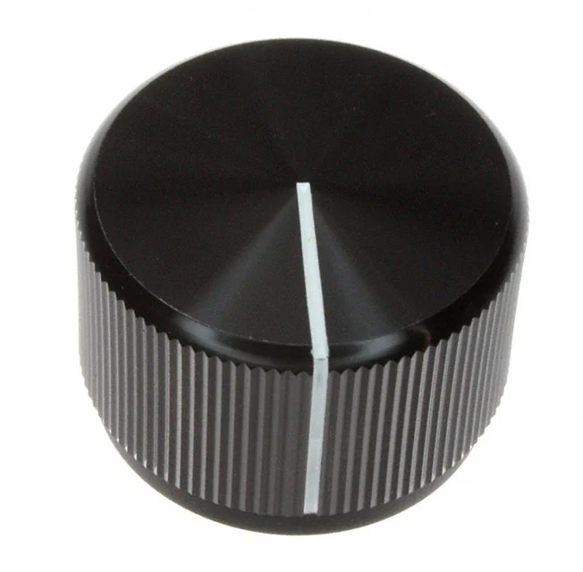 KNOB KNURLED 0.250" METAL