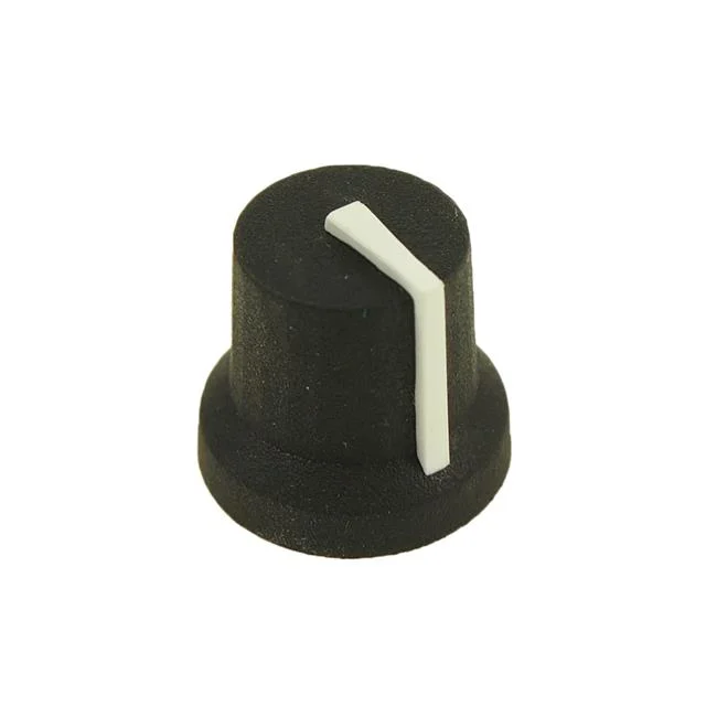 KNOB K87MBR BLK 6MM SPL WHITE