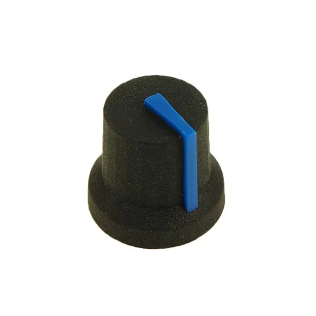 KNOB K87MBR BLACK 6MM D BLUE