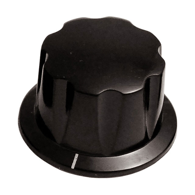 KNOB FLUTED W/SKIRT 0.250" PHEN