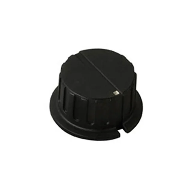 KNOB SERRATED W/SKRT 0.250" PHEN