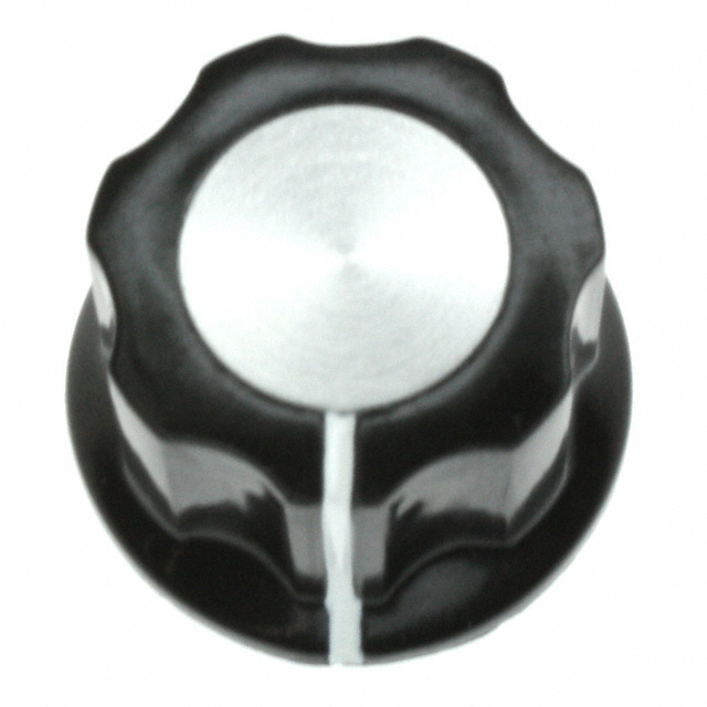 KNOB FLUTED W/SKIRT 0.250" PLAST KNOB FLUTED W/SKIRT 0.250" PLAST