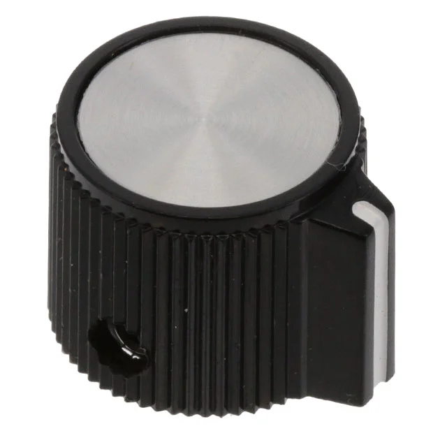 KNOB KNURLED 0.250" PLASTIC