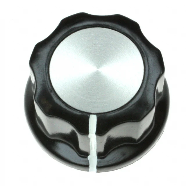 KNOB FLUTED W/SKIRT 0.250" PLAST KNOB FLUTED W/SKIRT 0.250" PLAST