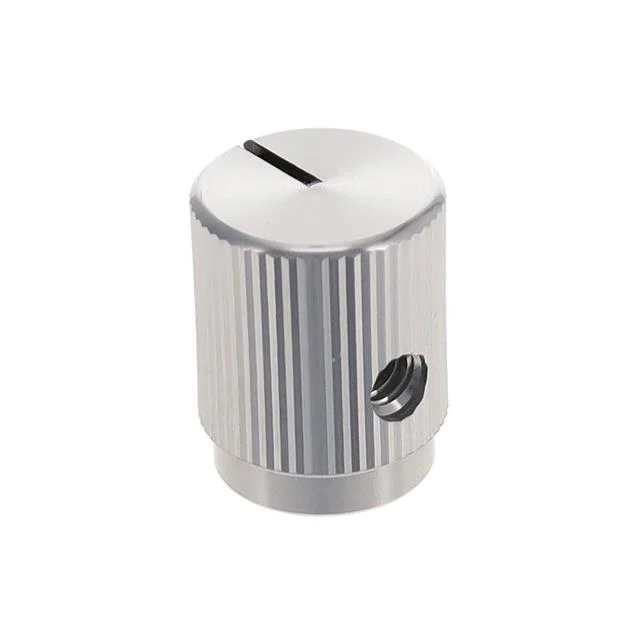 KNOB KNURLED 0.125" METAL