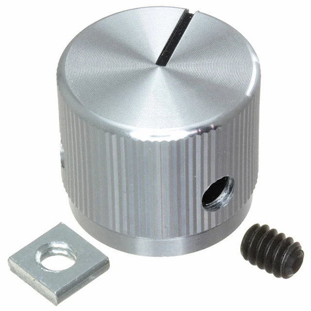 KNOB KNURLED 0.250" METAL