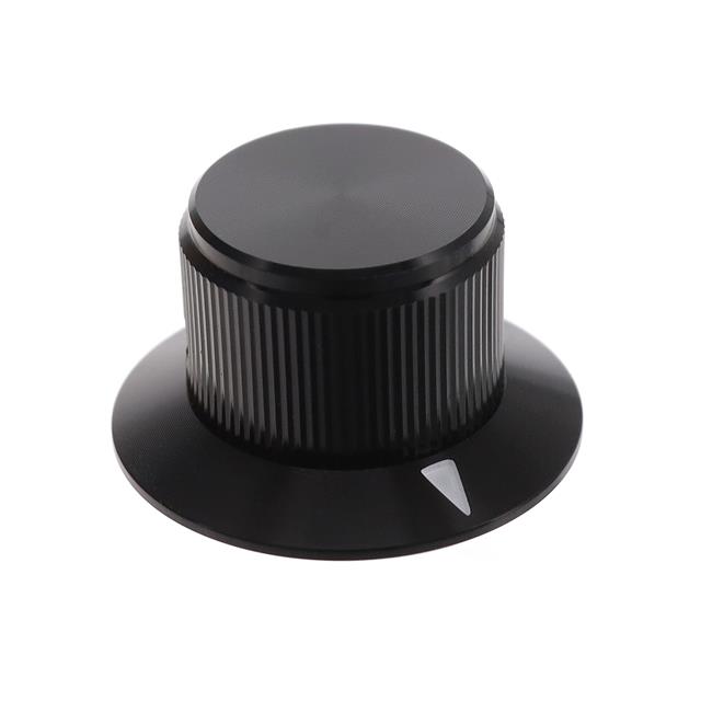 KNOB KNURLED W/SKRT 0.250" METAL