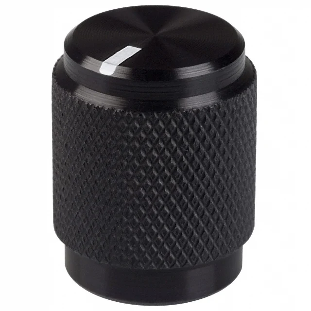 KNOB KNURLED 0.250" METAL