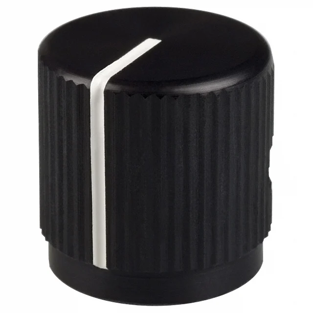 KNOB KNURLED 0.250" METAL