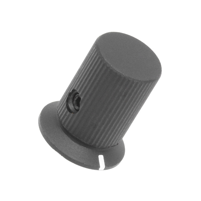 KNOB KNURLED W/SKRT 0.126" METAL