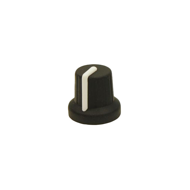KNOB K86R BLACK/WHITE 6MM SPLINE