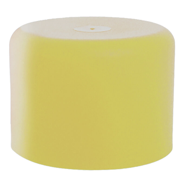 END CAP YELLOW 4.3" DIA X 1.36"H