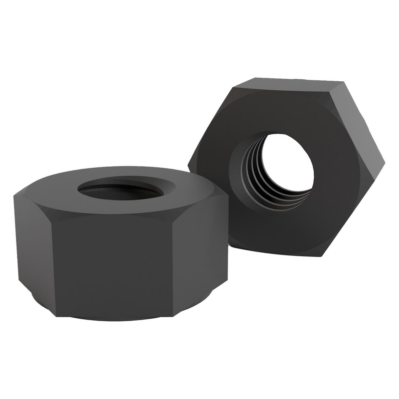 M4X0.7 HEX NUT BLACK M111