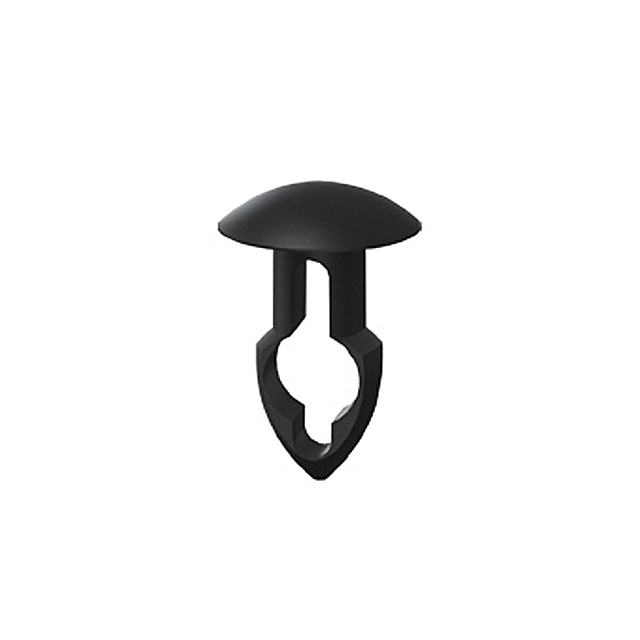 MOUNTING BUTTON 0.125" NYLON BLK