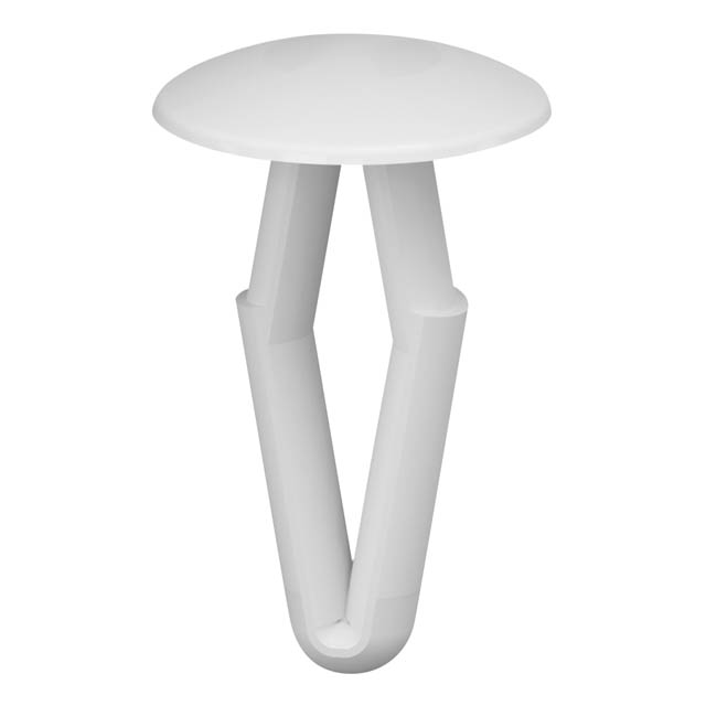 MOUNTING BUTTON 0.512 ACETAL WHT