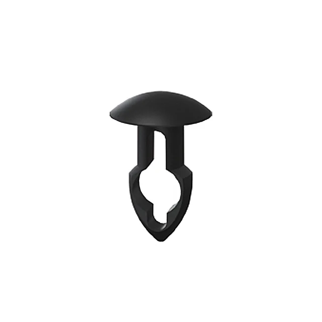 MOUNTING BUTTON 0.125" NYLON BLK