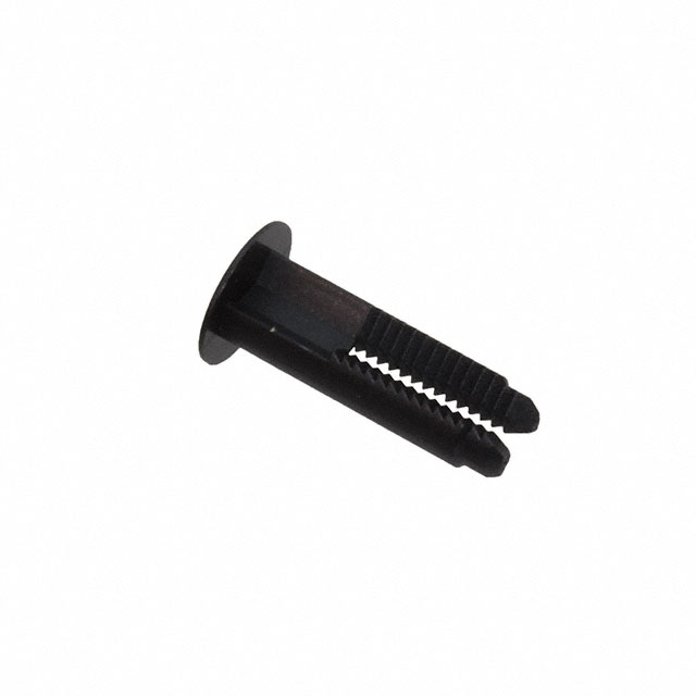 BARBED FASTENER NYLON BLACK 2PCS
