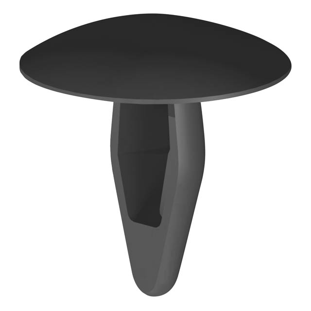 MOUNTING BUTTON NYLON BLACK