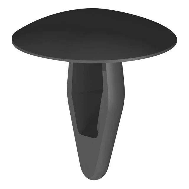 MOUNTING BUTTON NYLON BLACK