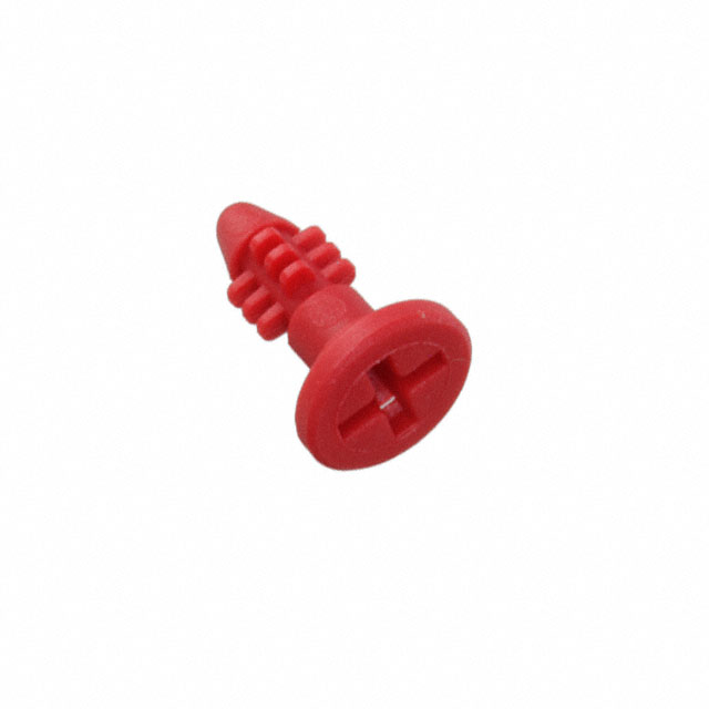 MOUNTING BUTTON NYLON RED