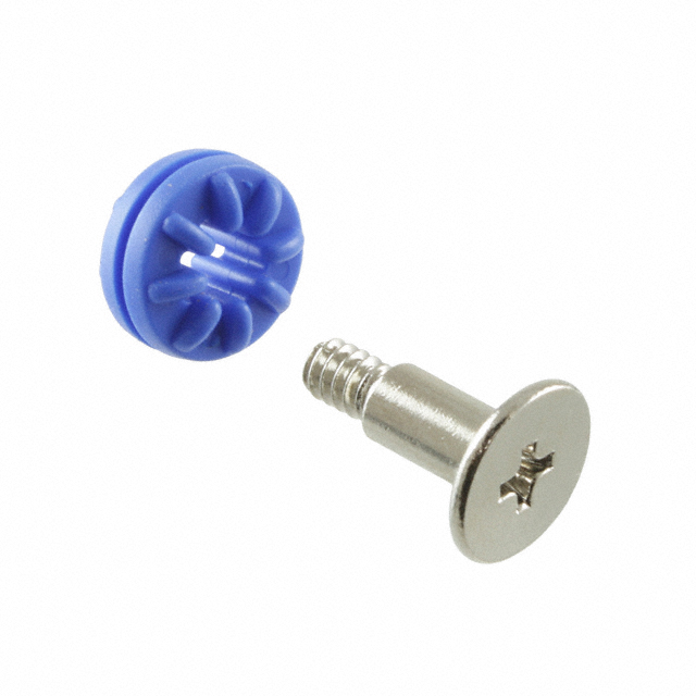 SCREW GROMMET #6-32 RUBBER BLUE