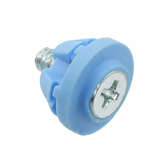 SCREW GROMMET THERMOPLASTIC BLUE