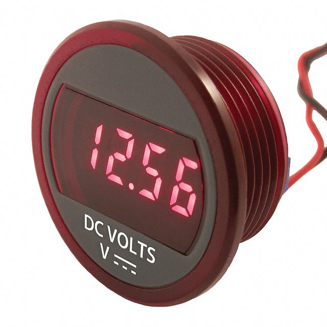VOLTMETER 6-75VDC LED PANEL MNT VOLTMETER 6-75VDC LED PANEL MNT