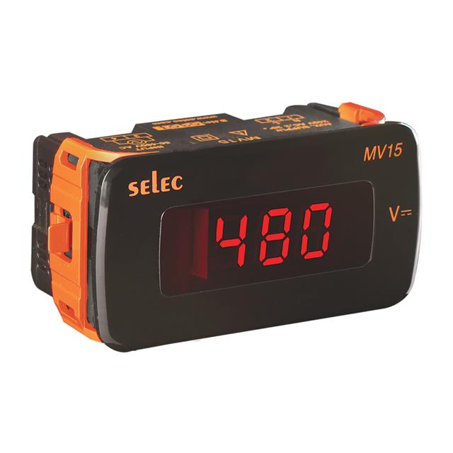 VOLTMETER 0-200VDC LED PANEL MNT VOLTMETER 0-200VDC LED PANEL MNT