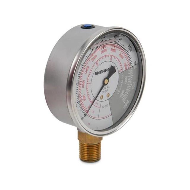 GAUGE, LIQUID FILLED, PSI/LBS. GAUGE, LIQUID FILLED, PSI/LBS.