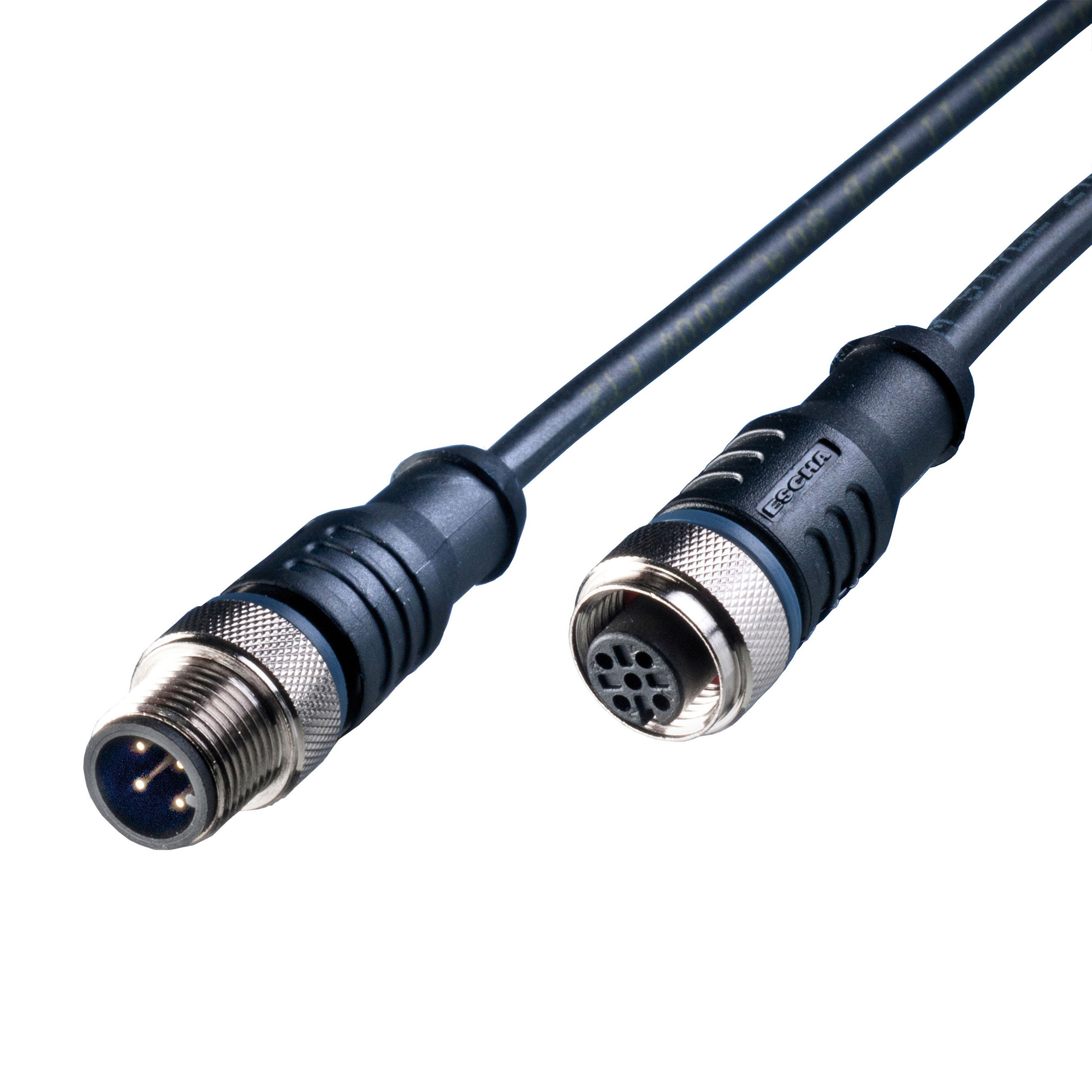 Cable 8.2 ft M12 plug/ sock. 24V Cable 8.2 ft M12 plug/ sock. 24V