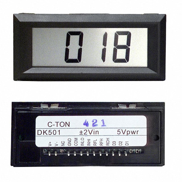VOLTMETER 2VDC LCD PANEL MOUNT