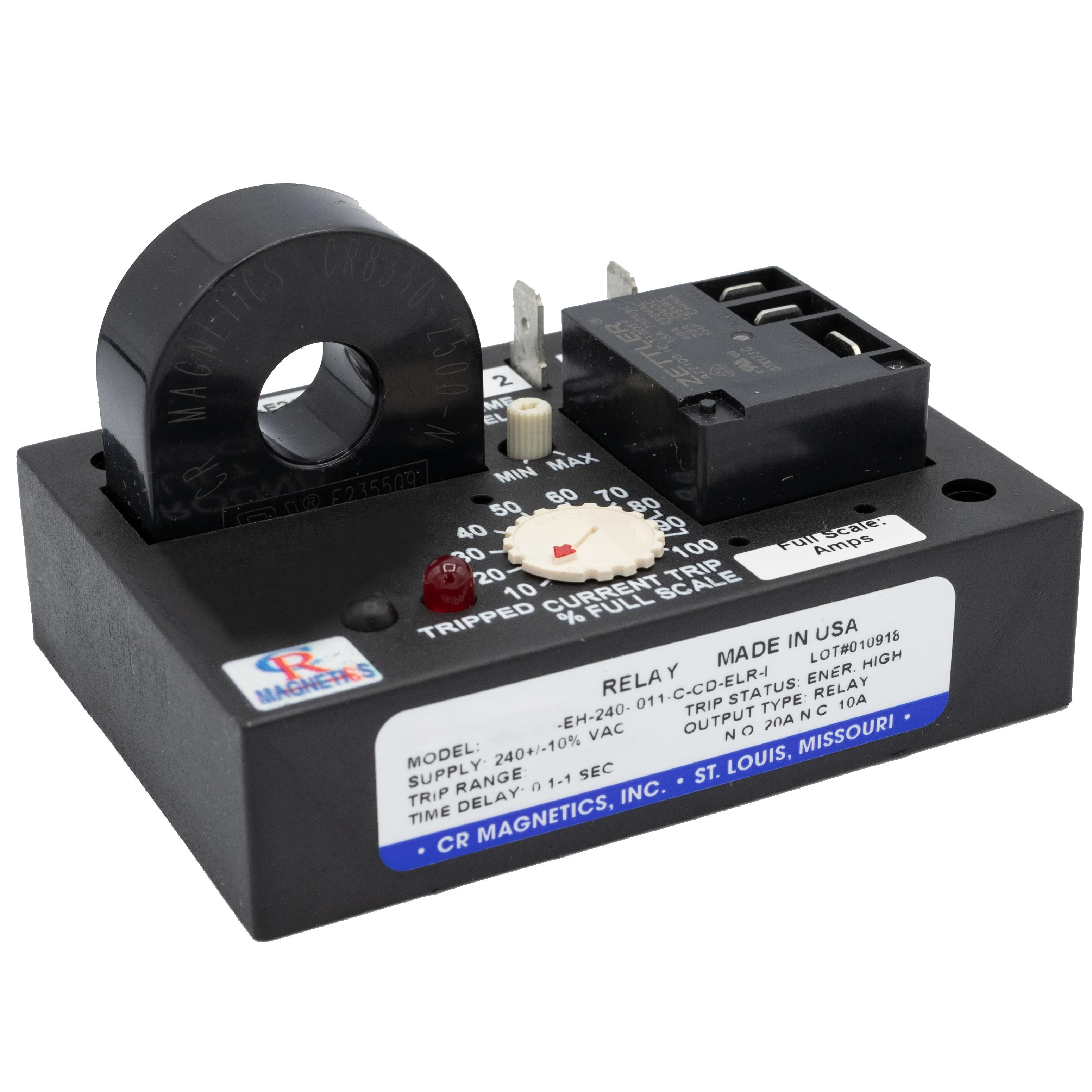 RELAY DC CUR SENS 24VDC CHAS MT