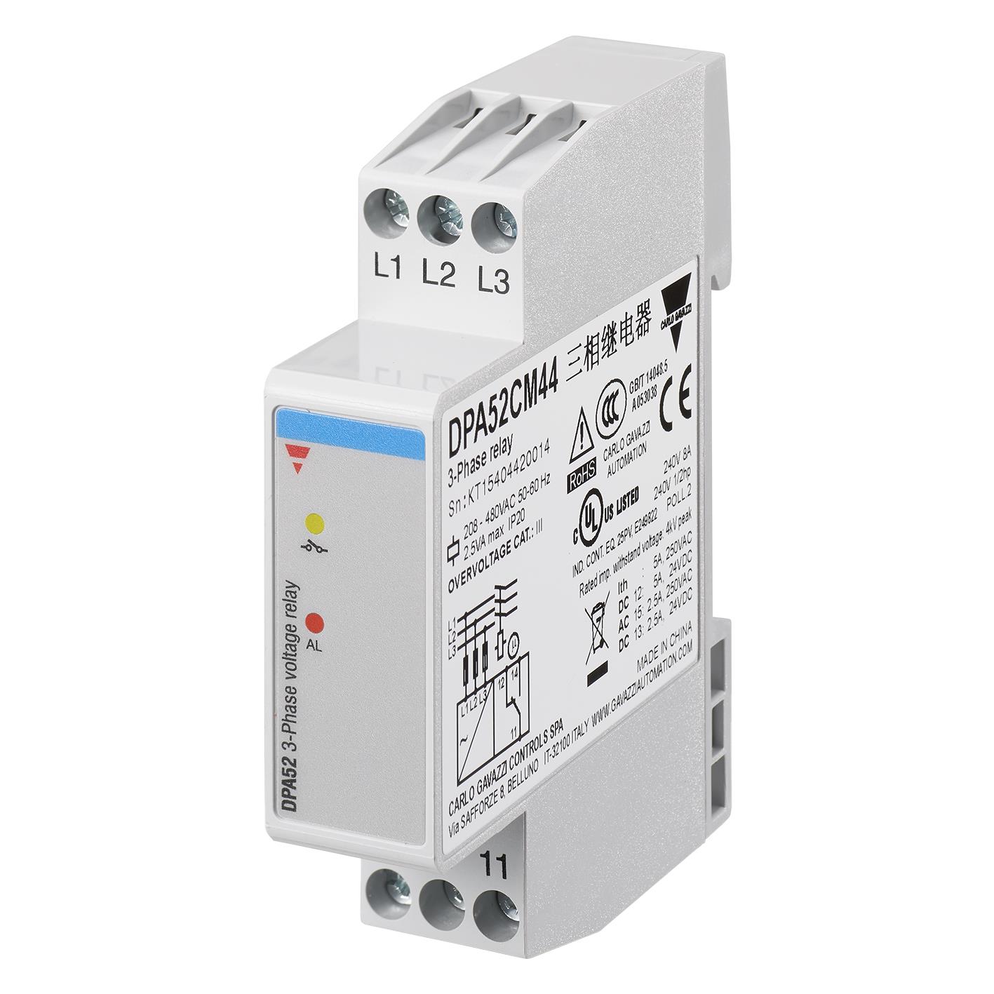 3PH MR 208V TO 480V PH LOSS/SEQ 3PH MR 208V TO 480V PH LOSS/SEQ