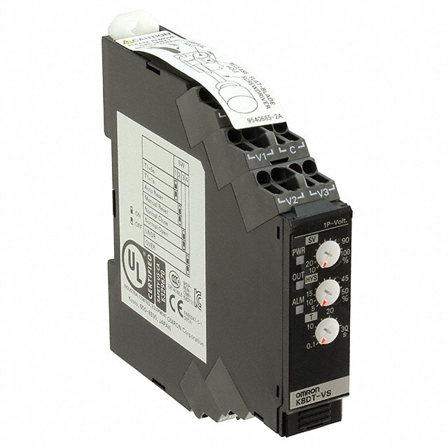 VOLTAGE RELAY 1-150 V PUSH IN